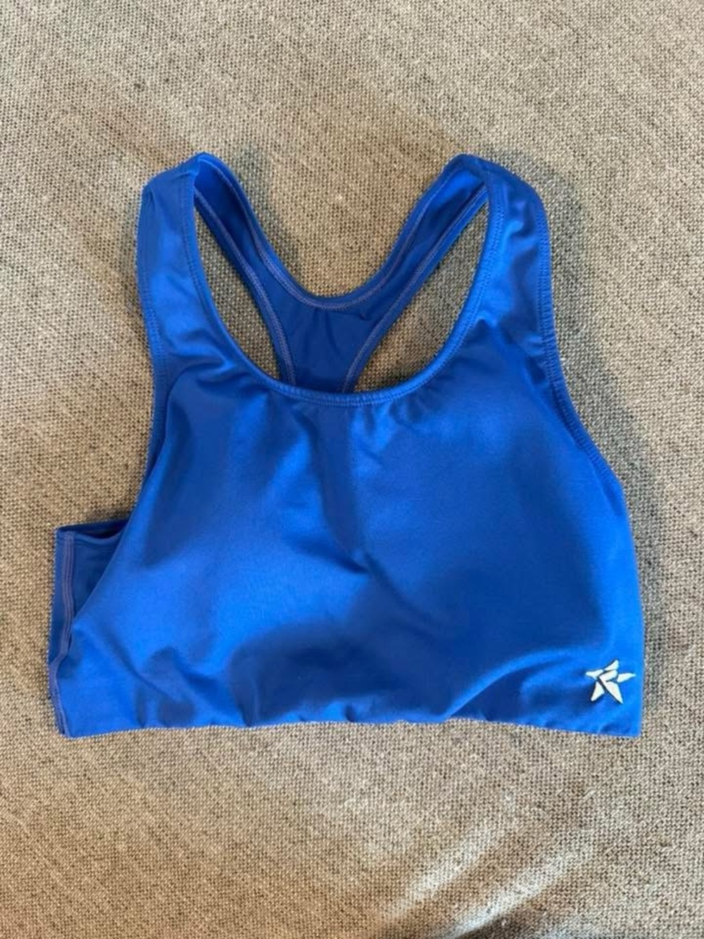 Blue Racerback Sports Bra - Women's High Support
